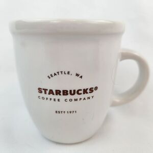 ☕️Starbucks 2016 Ivory Mini Abbey Ceramic Demitasse 3oz Espresso Mug